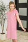 Sunny Stripes Casual Flutter Sleeve Dress