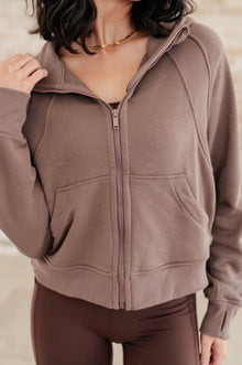  Sun or Shade Zip Up Jacket in Smokey Brown