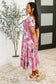 Sweetheart Club Square Neck Floral Dress