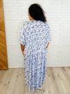 Tropical Gauze Kimono -Periwinkle