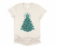 Wholesale Turquoise Christmas Graphic Tee - Heather Sand