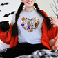 Wholesale Heart full of Halloween Graphic Tee - Grey Tee