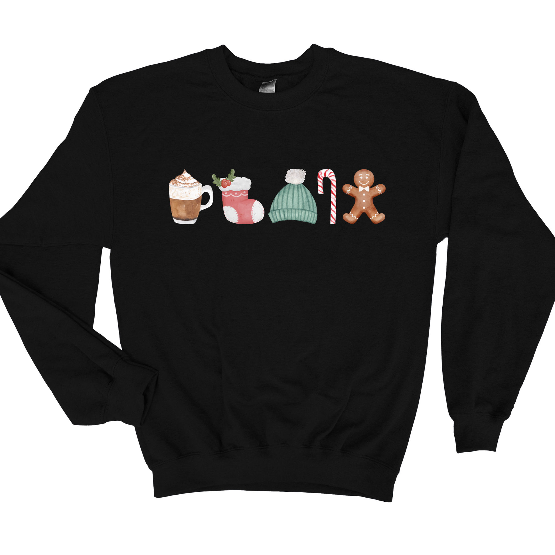 Wholesale All Things Christmas - Black Sweatshirt