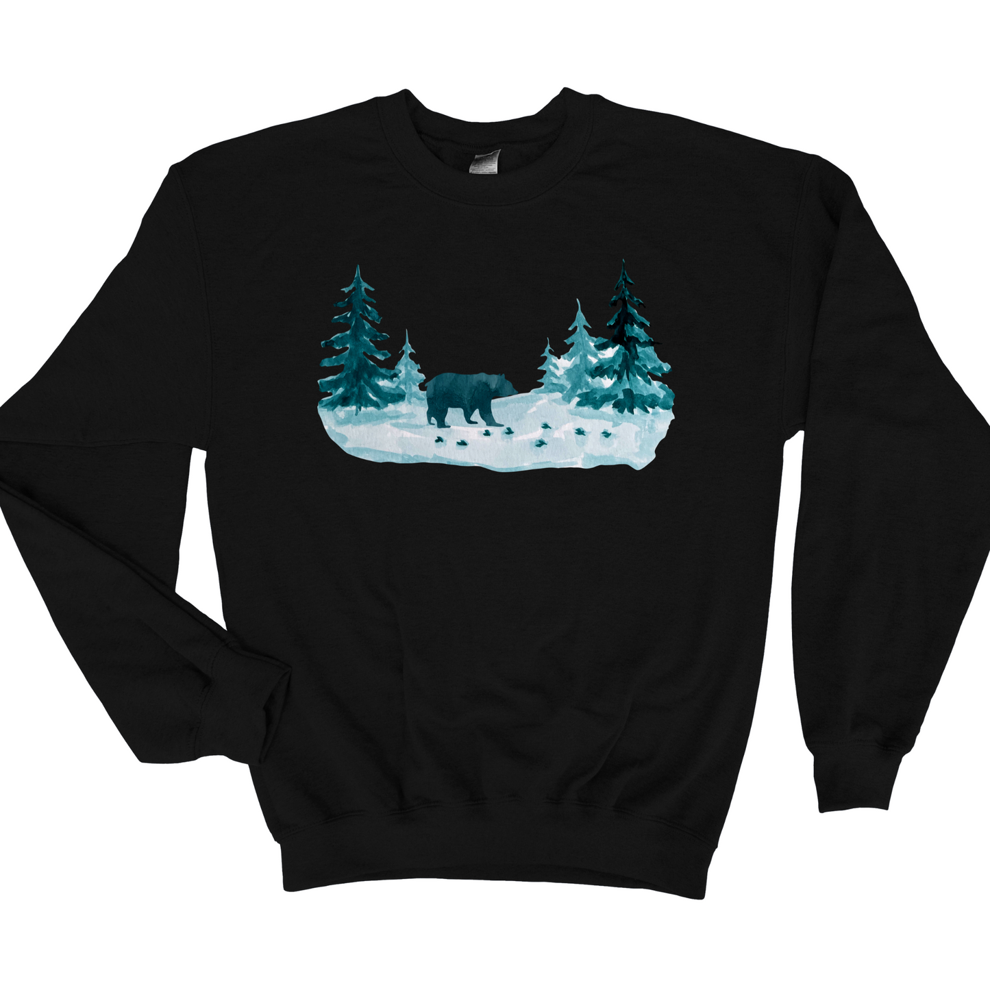 Wholesale Bear Winter - Black Sweatshirt