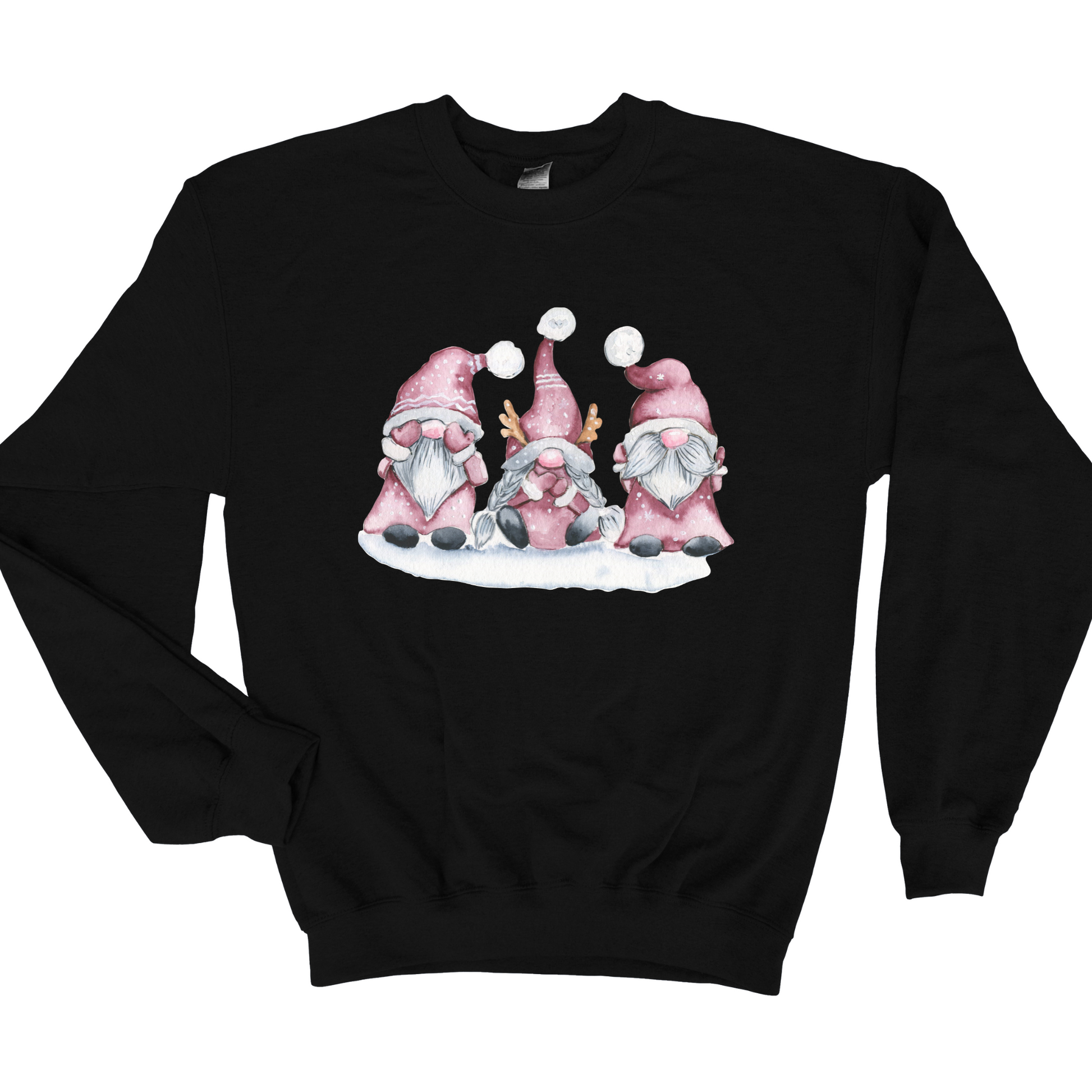 Wholesale Santa Gnomes - Black Sweatshirt