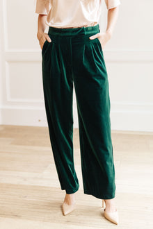  Velvet Elvis Wide Leg Velvet Pants