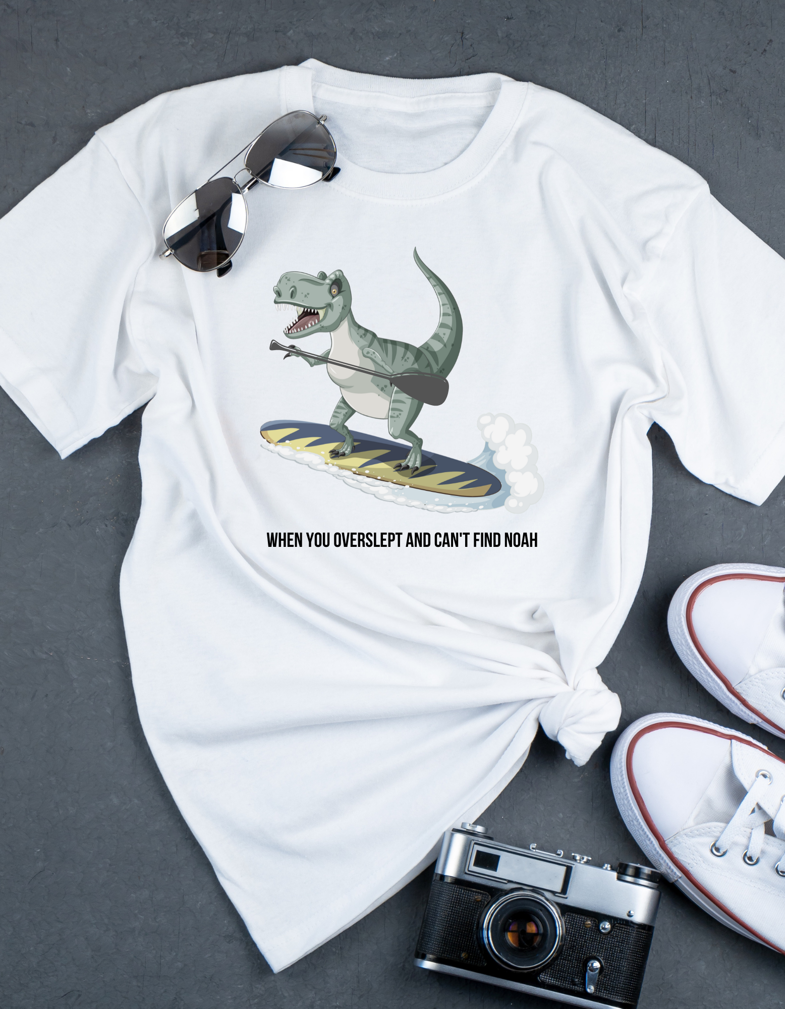Wholesale When you Overslept Graphic Tee - White