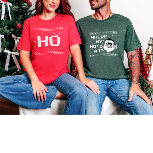 Wholesale Where's My Hos at? and Hos Graphic Tees - Where's My Hos at? on Heather Forest Tee
