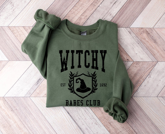 Wholesale Witchy Babes Club Graphic Tee - Burnt Orange Tee