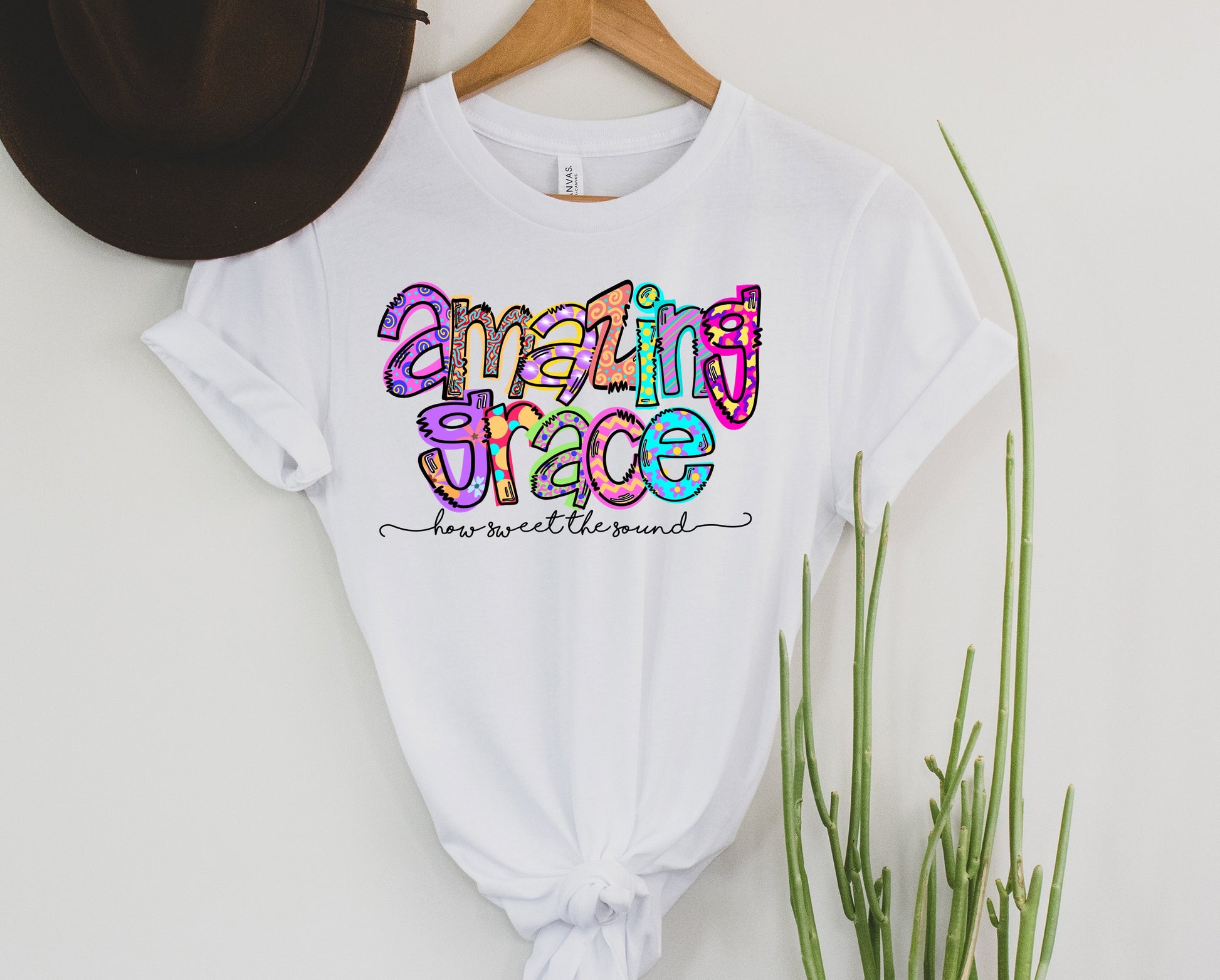 Wholesale Amazing Grace Graphic Tee - Mint
