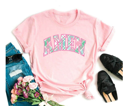 Wholesale Amen Graphic Tee - Ocean