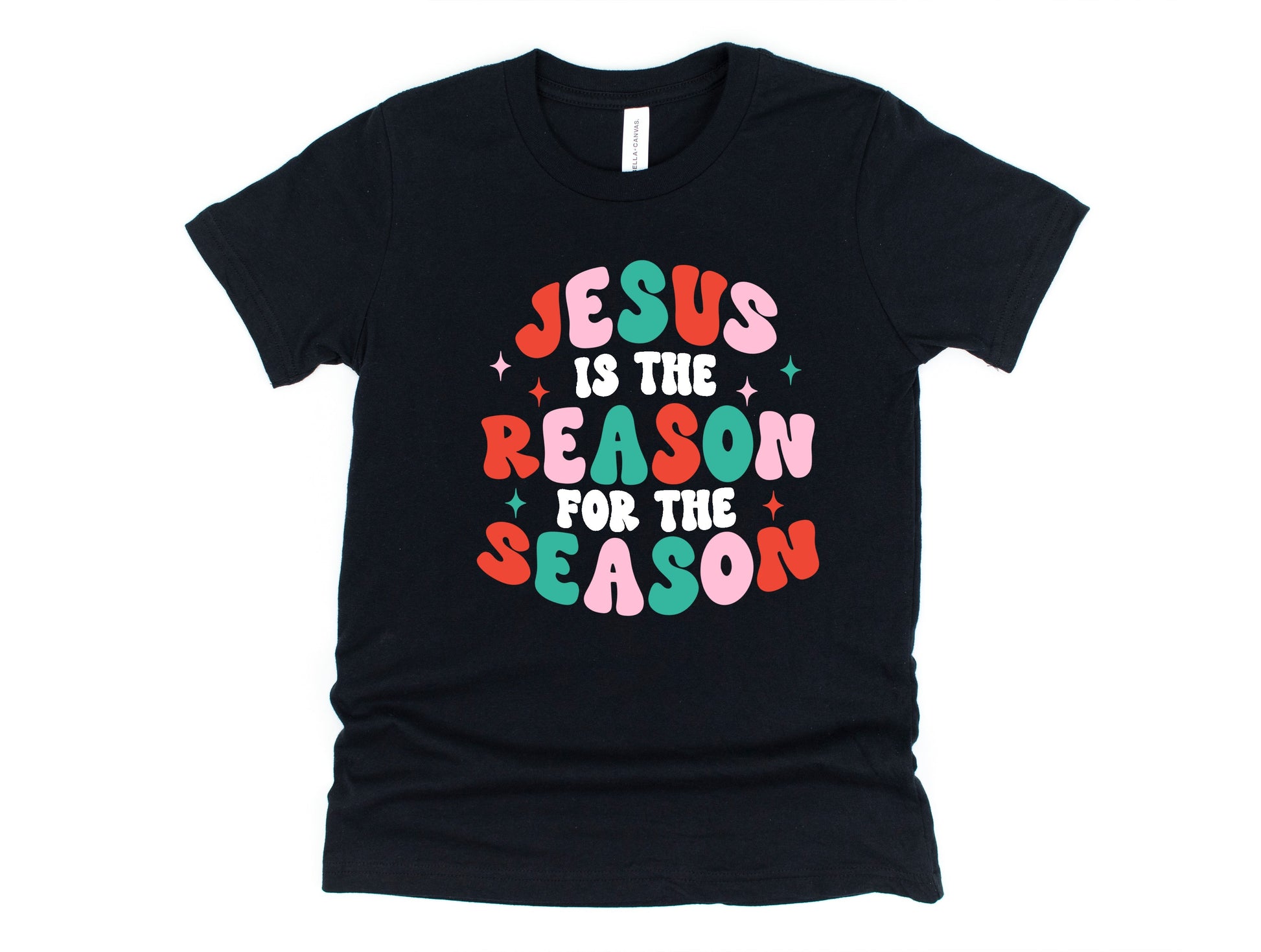 Wholesale Jesus is the Reason Graphic Tee - Black Tee