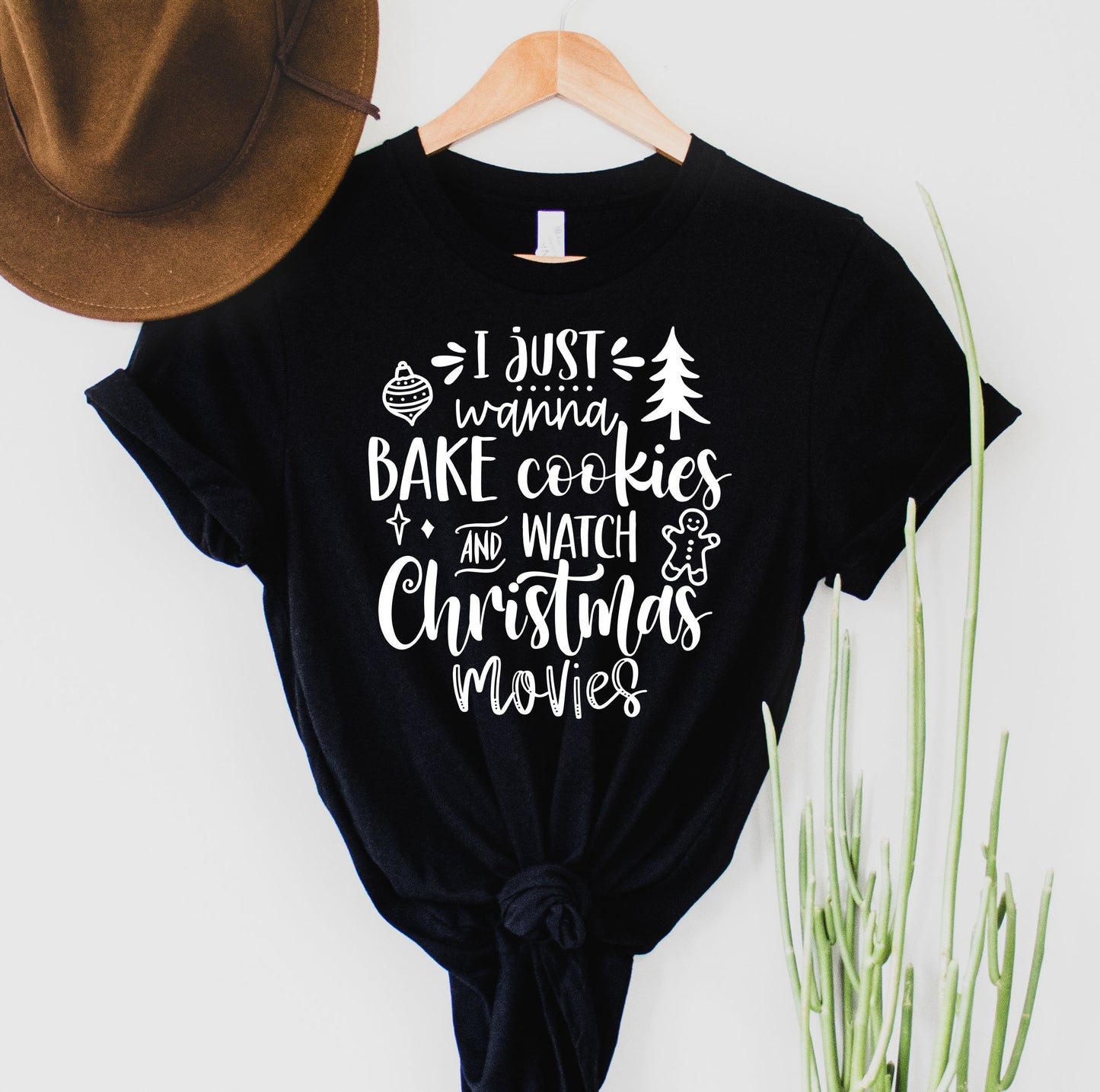 Wholesale Cookies & Christmas Movies Graphic Tee - Red
