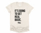 Wholesale Basic Graphic Tee - Heather Sand