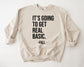 Wholesale Basic Graphic Tee - Sand Sweatshirt
