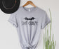 Wholesale Batshit Crazy Graphic Tee - Blue