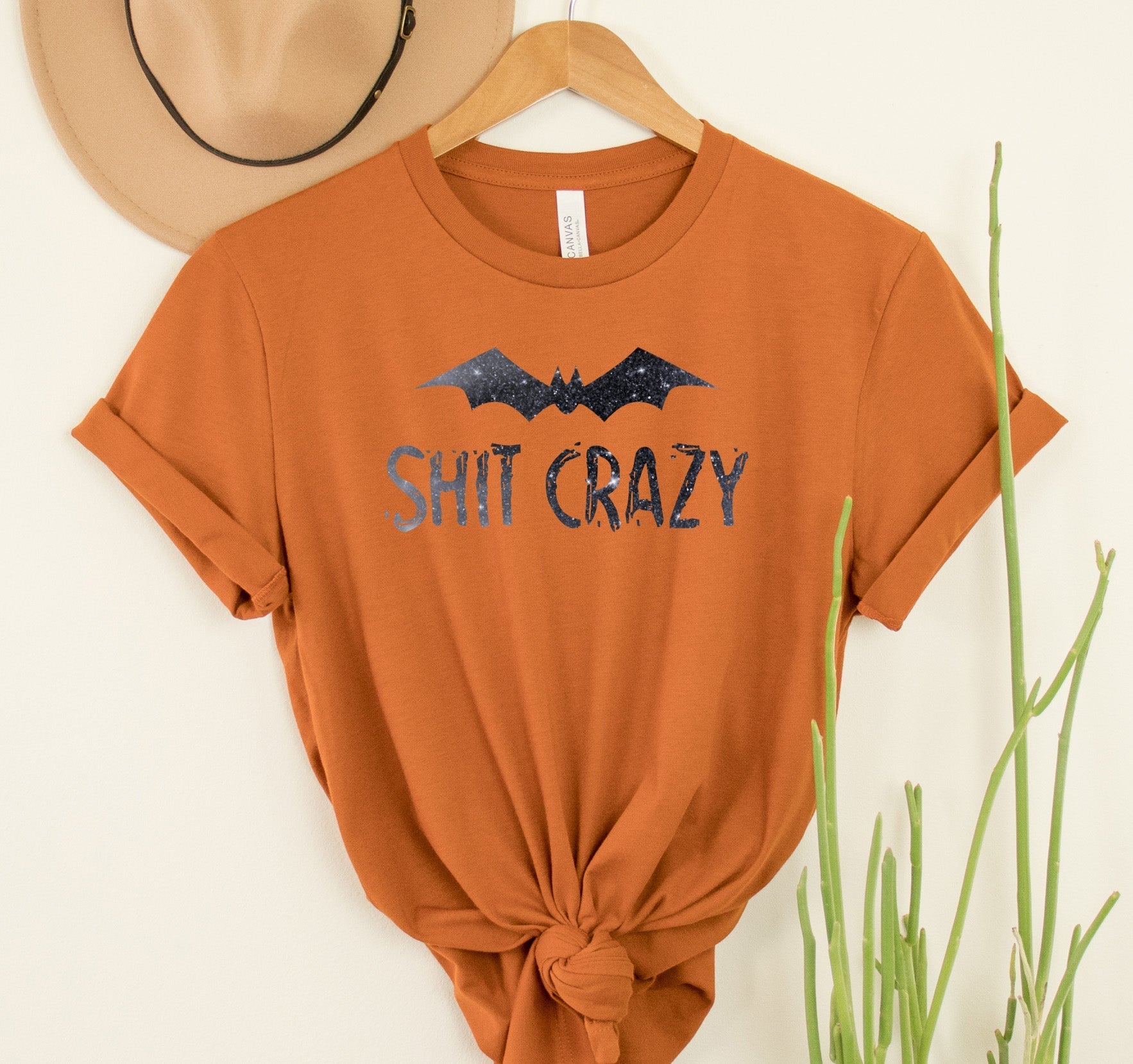 Wholesale Batshit Crazy Graphic Tee - Grey