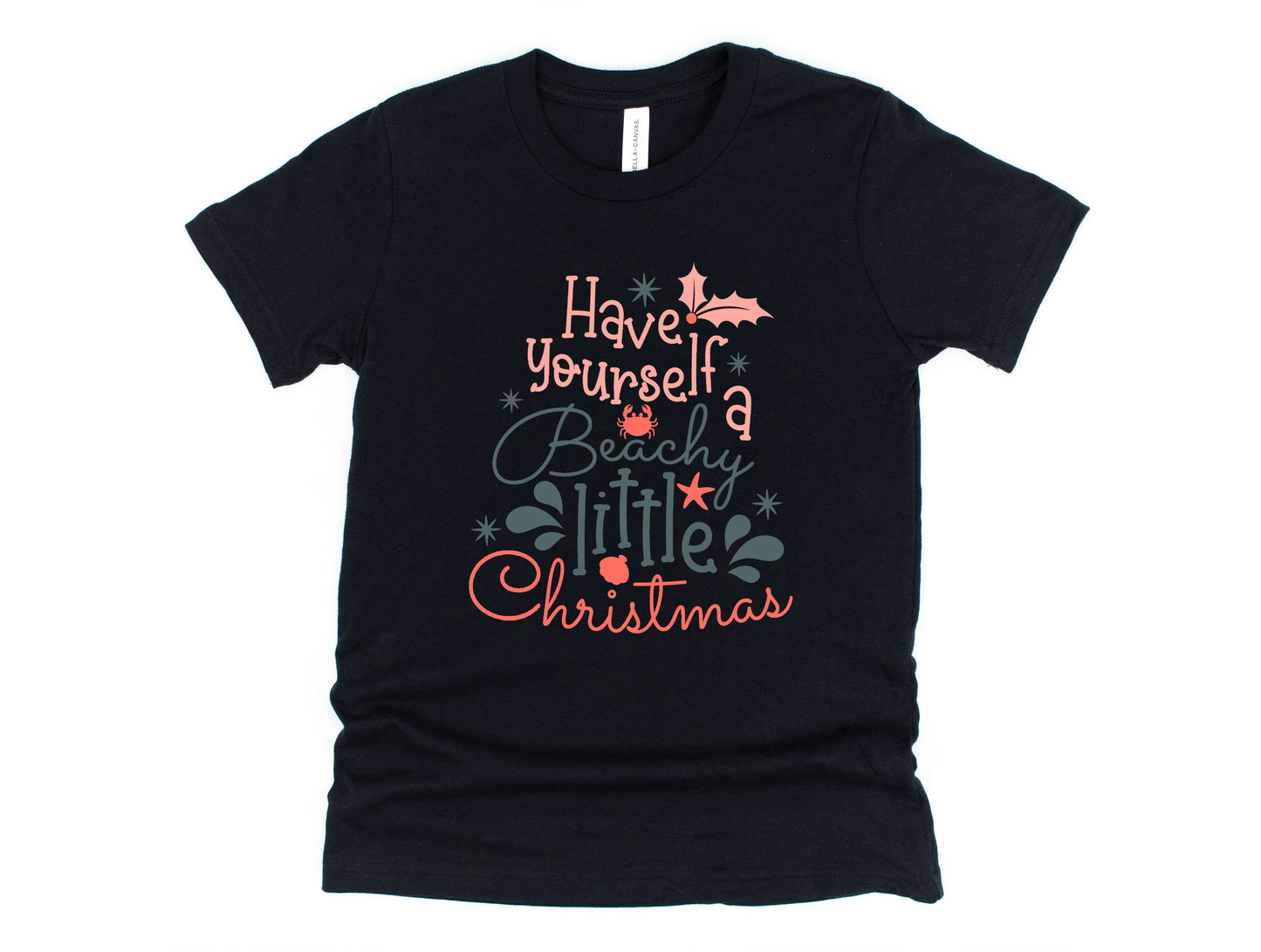 Wholesale Beachy Little Christmas Graphic Tee - Mint Tee