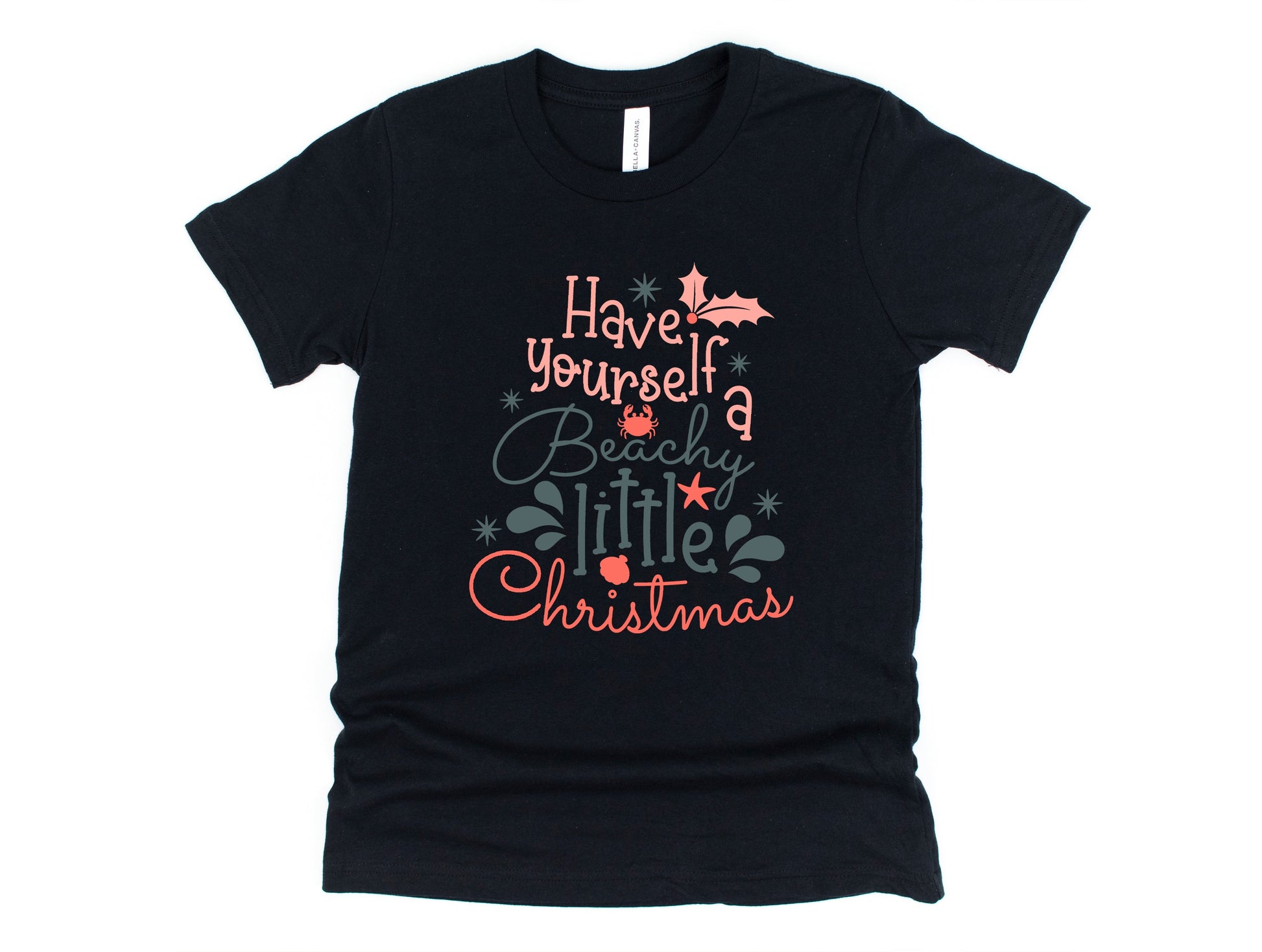 Wholesale Beachy Little Christmas Graphic Tee - Mint Tee