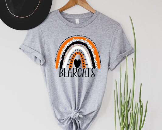 Wholesale Rainbow Bearcats Graphic Tee - Black