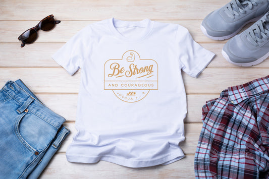 Wholesale Be Strong Graphic Tee - Black
