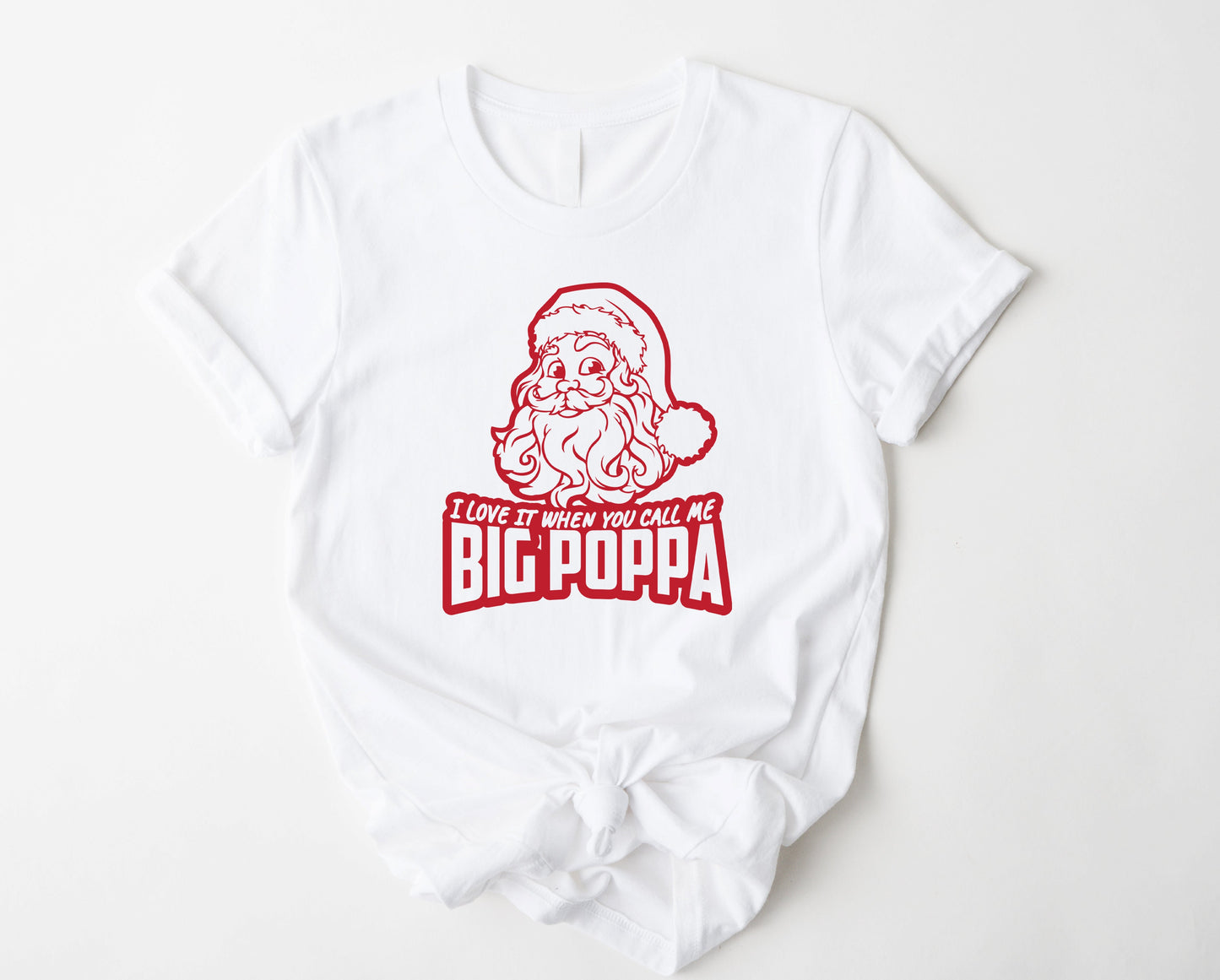 Wholesale Big Poppa Graphic Tee - White