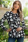 Fleur with Flair Ruffle Sleeve Blouse