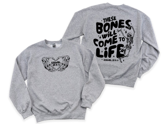 Wholesale Bones to Life - Grey Sweatshirt
