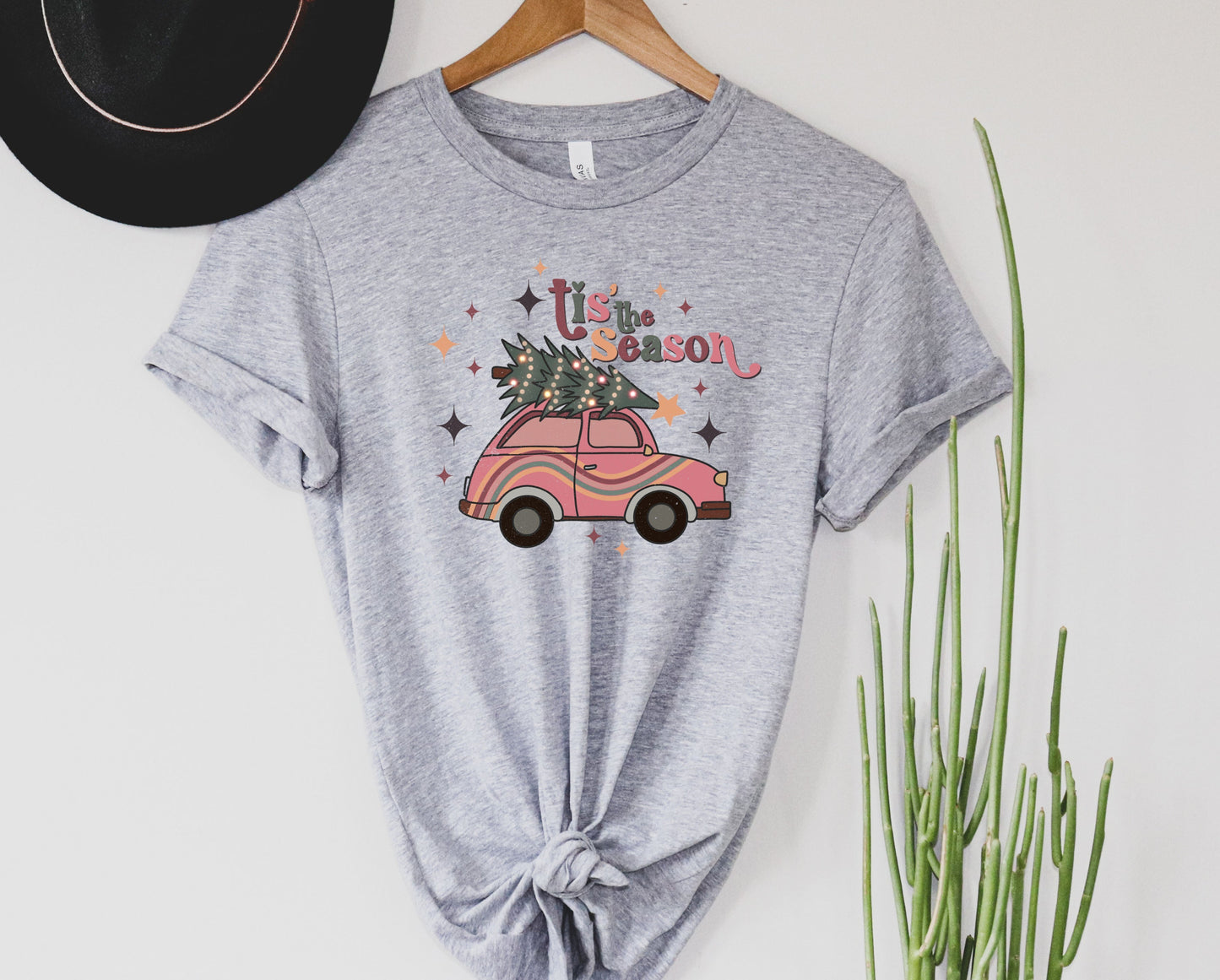Wholesale Bug Tis the Season Graphic Tee - Heather Grey