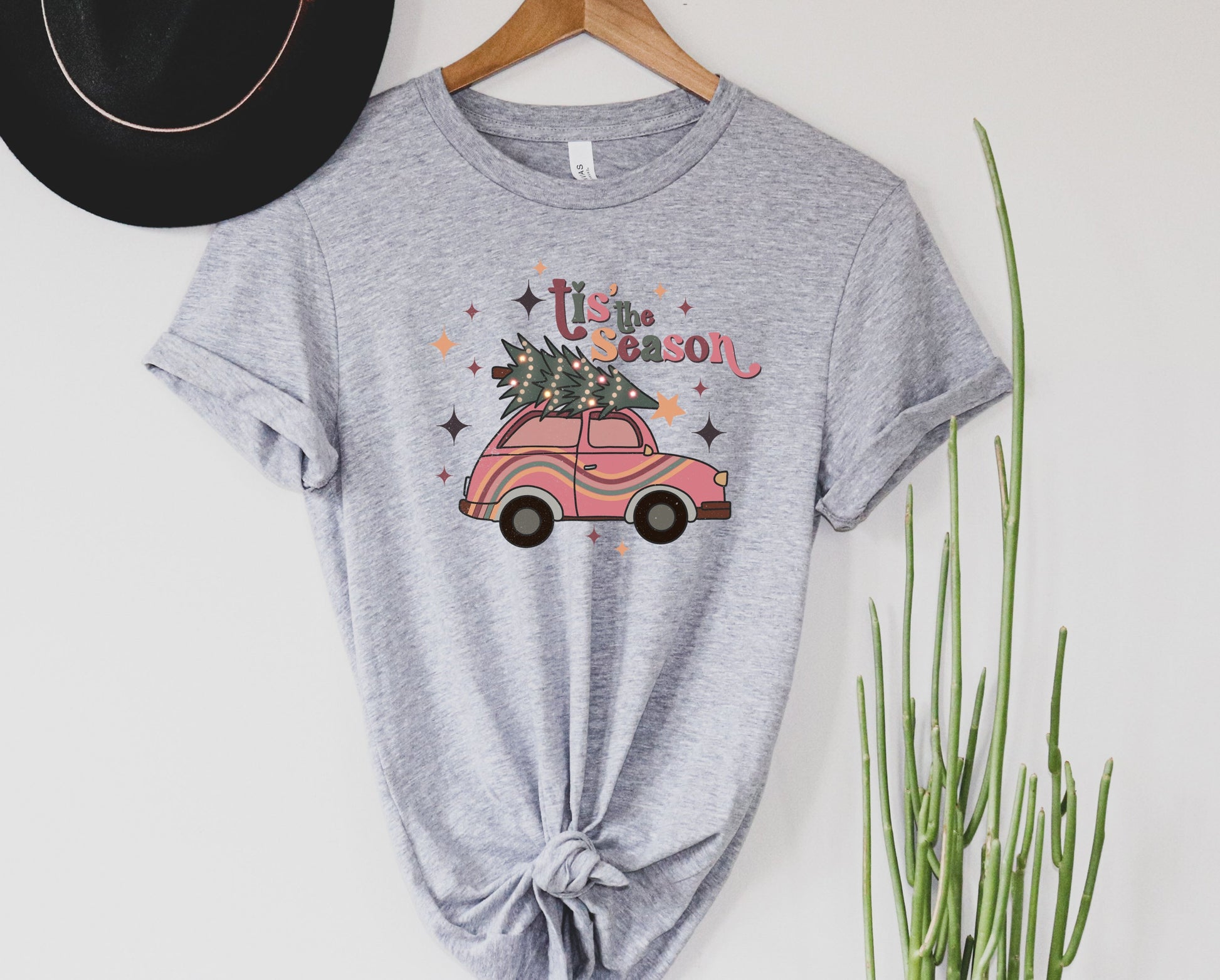 Wholesale Bug Tis the Season Graphic Tee - Heather Grey