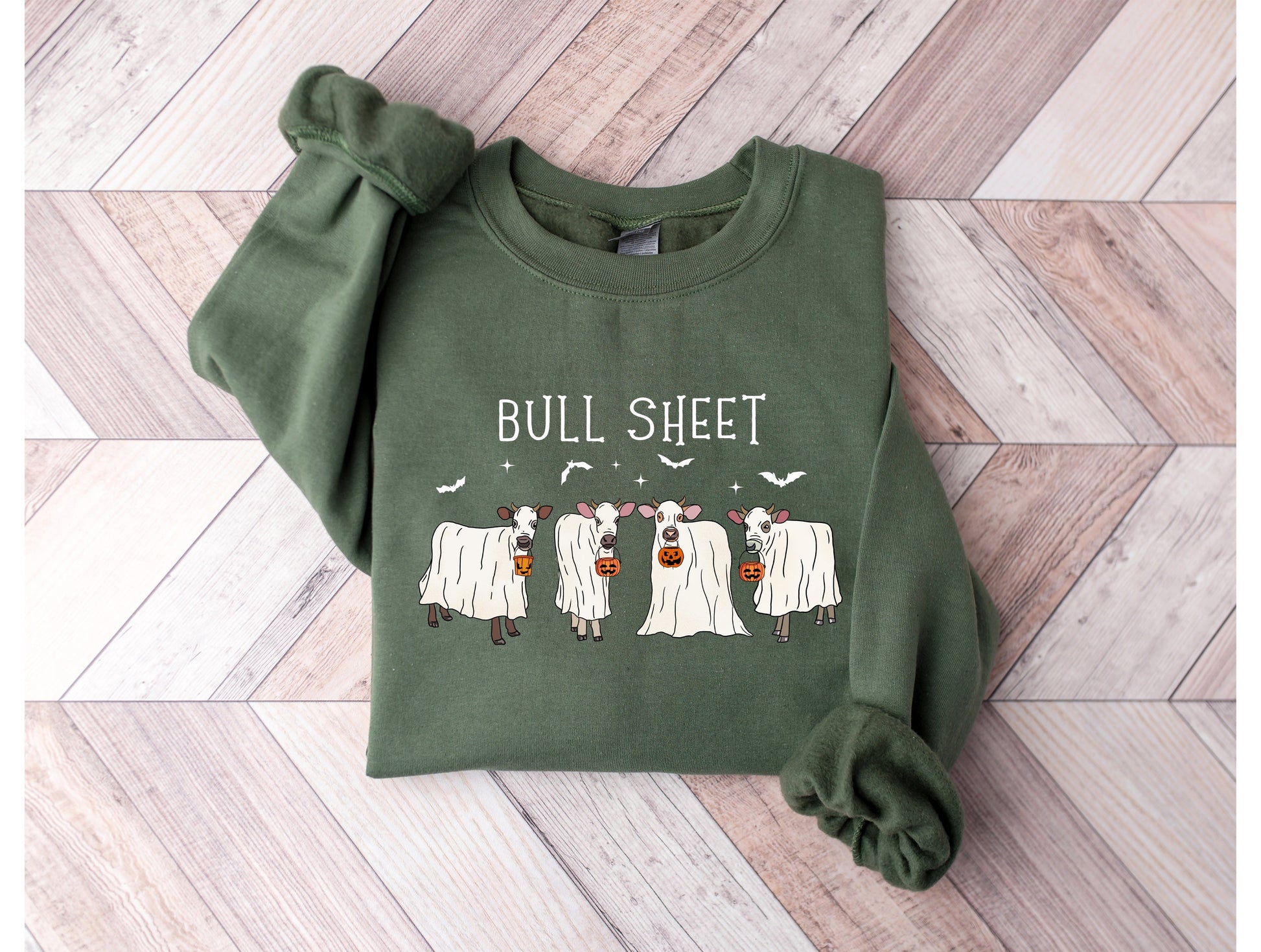 Wholesale Bull Sheet - Olive Sweatshirt