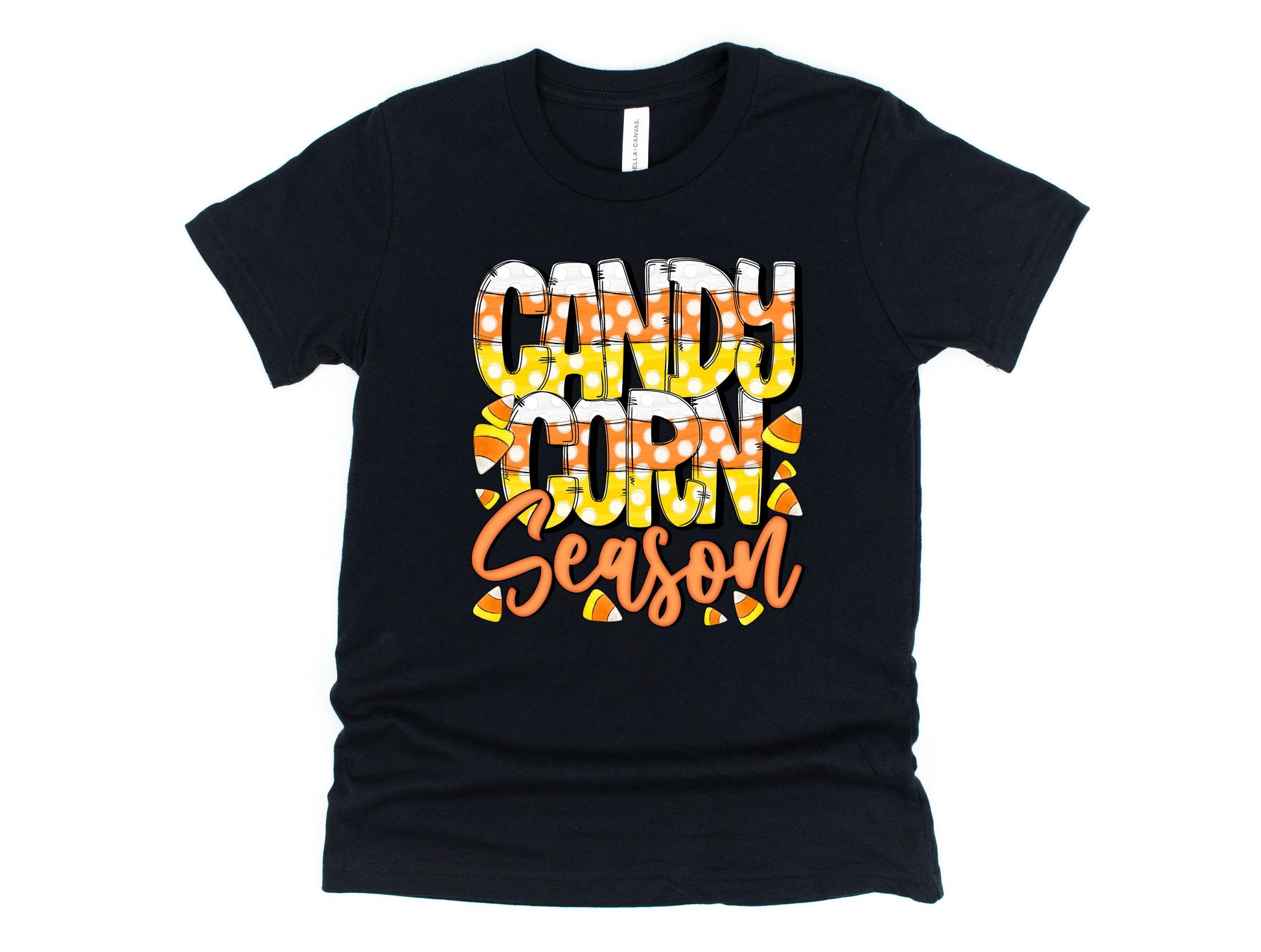 Wholesale Candy Corn Season Graphic Tee - Burnt Orange