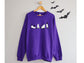 Wholesale Cat Halloween Graphic Tee - Purple Sweatshirt