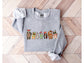 Wholesale Christmas cats Graphic Tee - Grey Tee