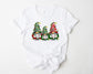 Wholesale Christmas Gnomes Graphic Tee - White Tee