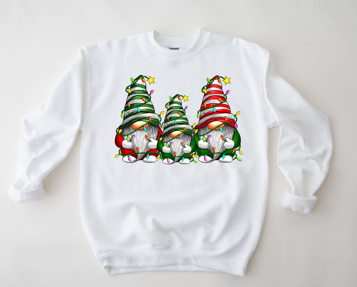 Wholesale Christmas Gnomes Graphic Tee - Red Tee