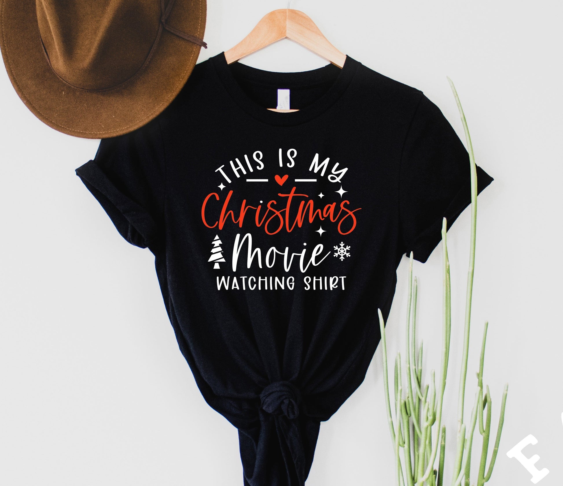 Wholesale Christmas Movie Graphic Tee - Black