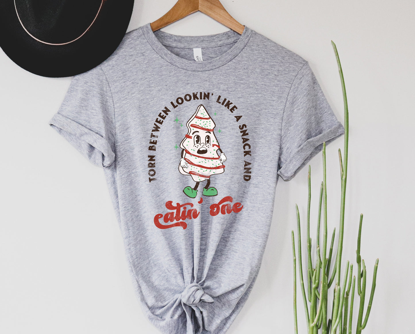 Wholesale Christmas Snack Graphic Tee - White