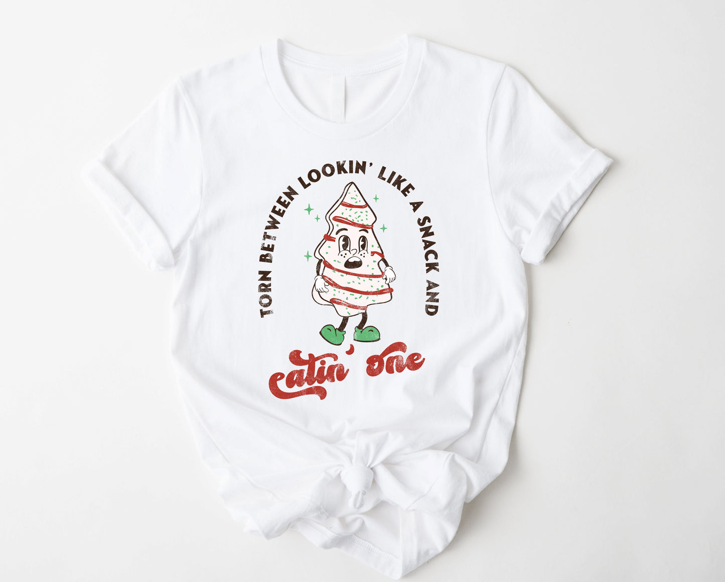 Wholesale Christmas Snack Graphic Tee - Heather Grey