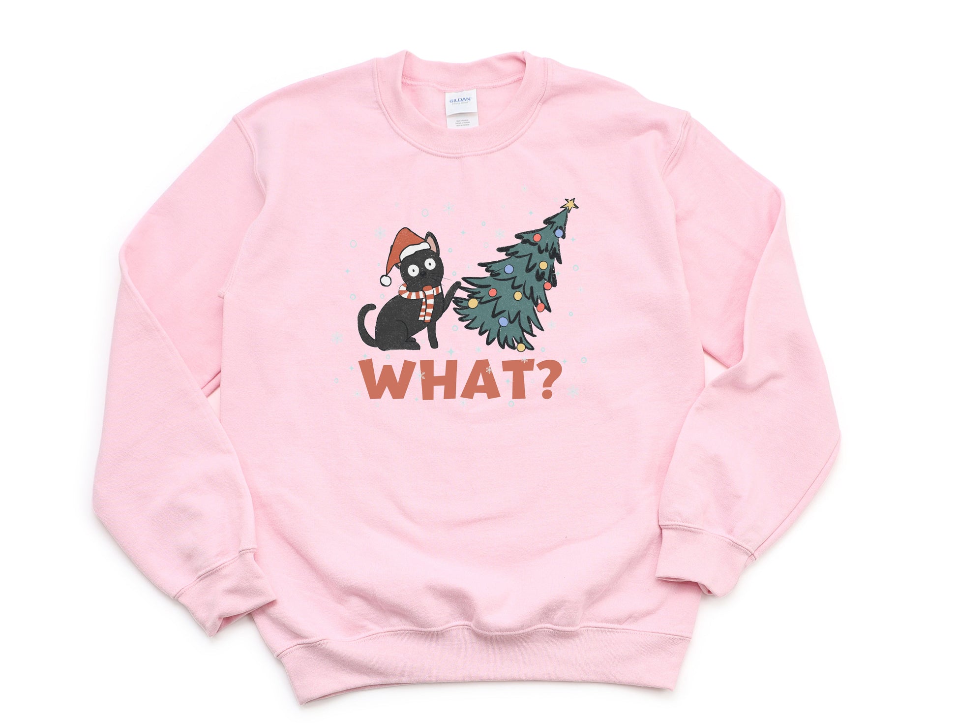 Wholesale Christmas What Graphic Tee - White Sweatshirt