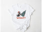 Wholesale Christmas What Graphic Tee - White Tee
