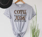 Wholesale Coffee Gets Me Started Graphic Tee - Heather Sand