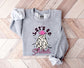 Wholesale Cowboy Lets Go Ghouls Graphic Tee - Grey Sweatshirt