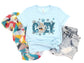 Wholesale Cozy Bling Graphic Tee - Ice Blue Tee