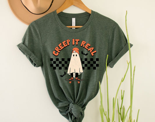 Wholesale Creep it Real Graphic Tee - Sand