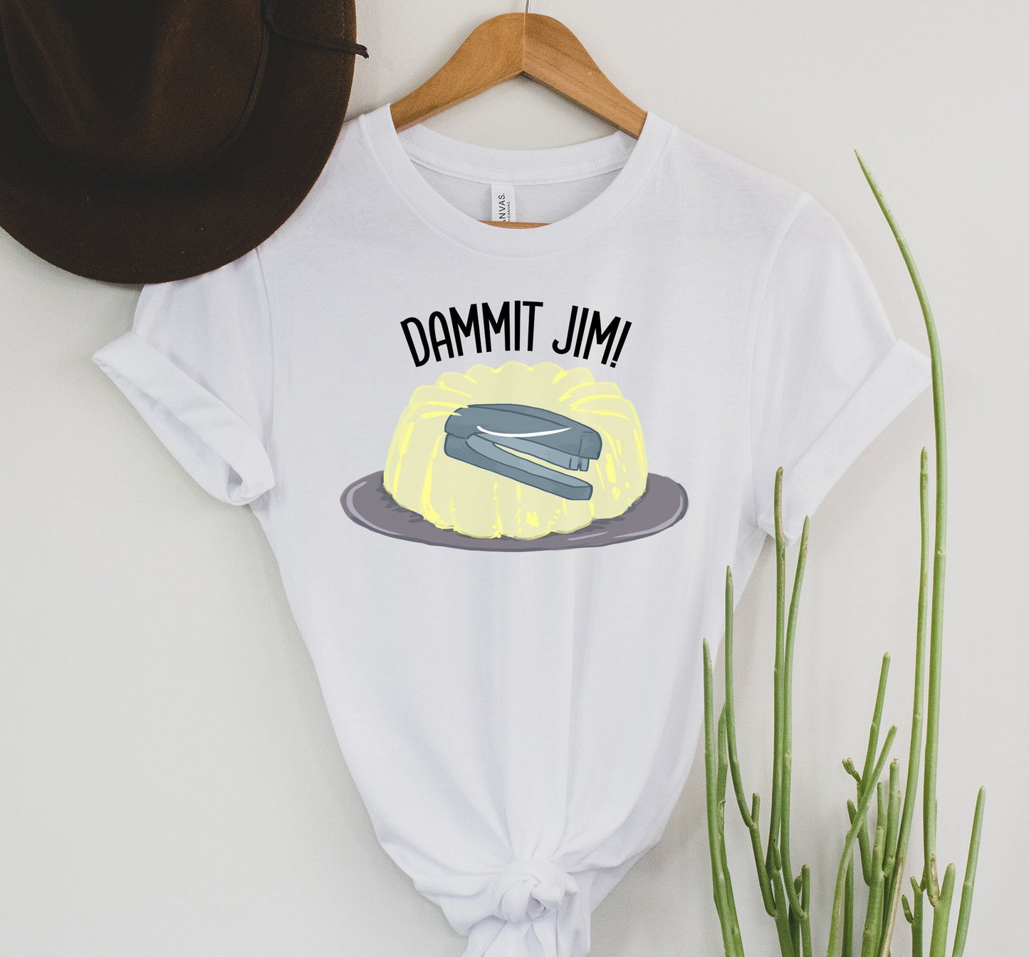 Wholesale Dammit Jim Graphic Tee - White