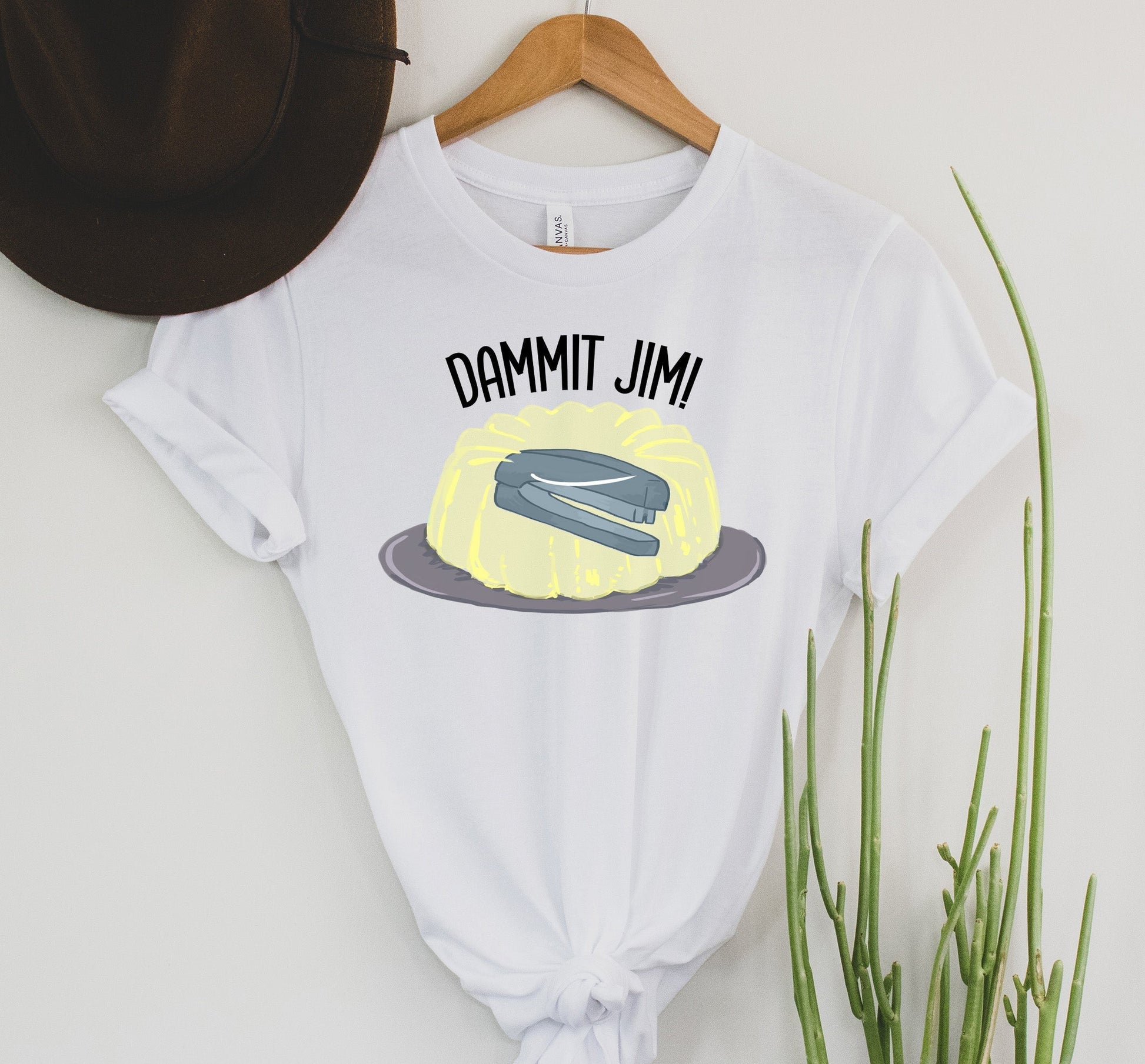 Wholesale Dammit Jim Graphic Tee - White