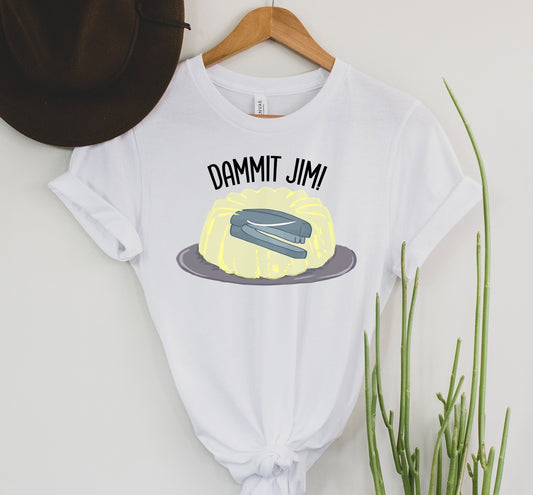 Wholesale Dammit Jim Graphic Tee - White