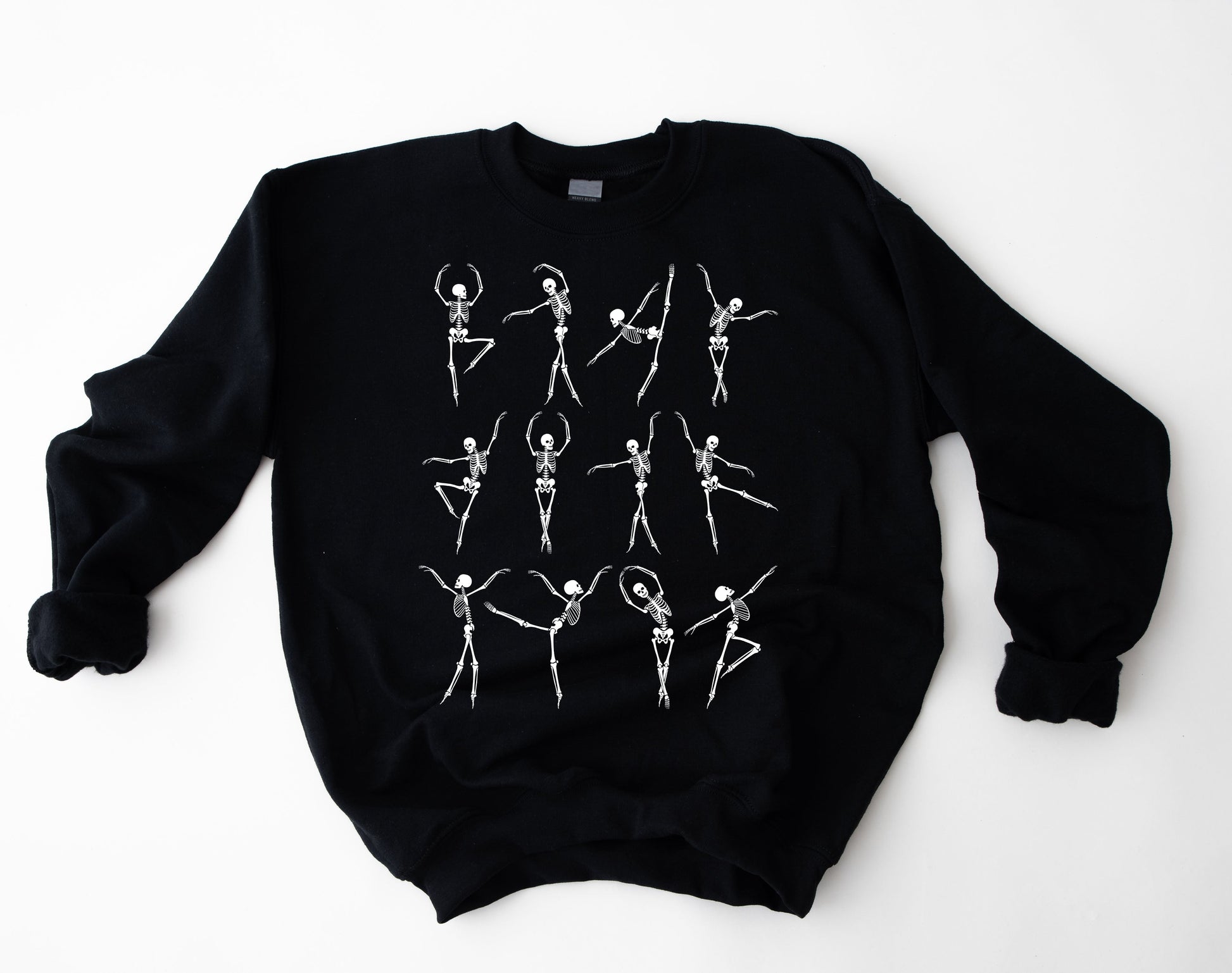 Wholesale KIDS Dancing Skeletons Graphic Tee - Black