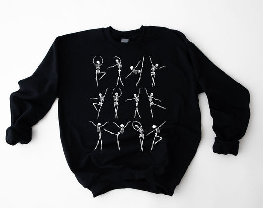 Wholesale Dancing Skeletons - Black Sweatshirt